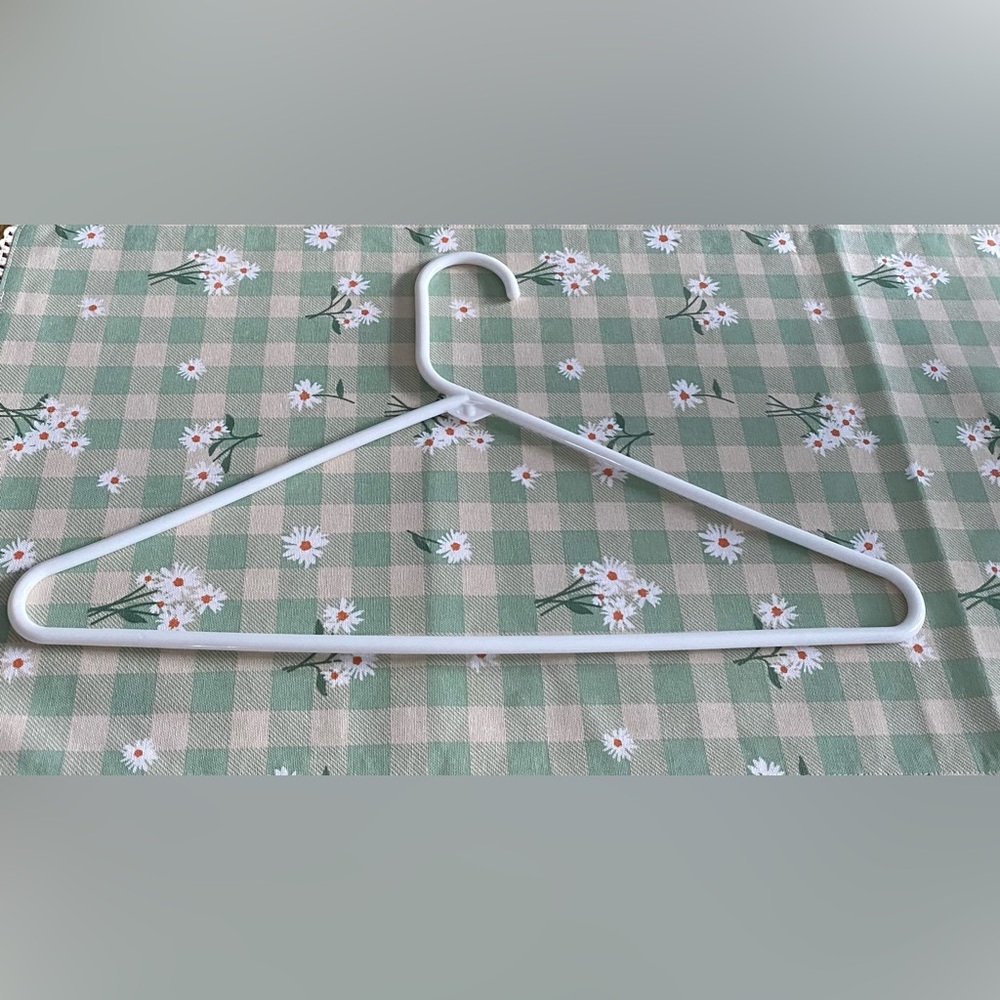 White Plastic Clothing Hanger